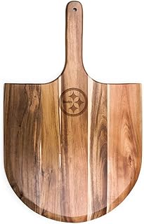 PICNIC TIME NFL Acacia Wood Pizza Peel, Serving Pizza Paddle, Bread Peel, (Acacia Wood)