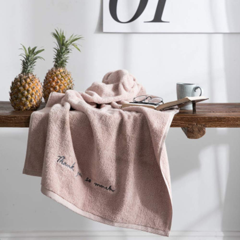 Gant de toilette coton WLLLO serviette de bain-marie épaississant unisexe serviette douce 75x35