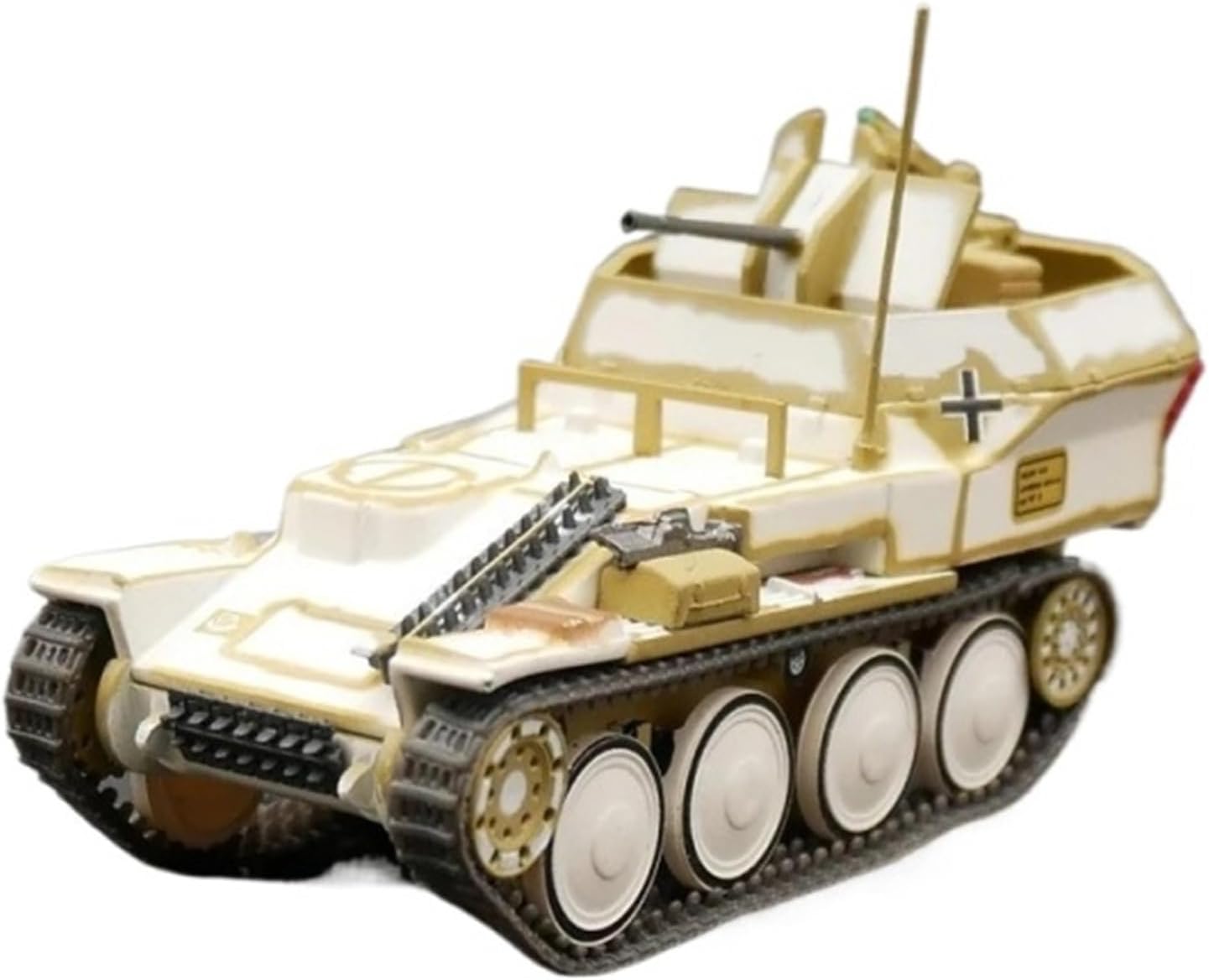 Realistic Tank 1:72 Scale for German Leopard 38 (t) Anti-Aircraft Tank Model Kit Static Die Casting Collectible Ornaments Static Tank Model