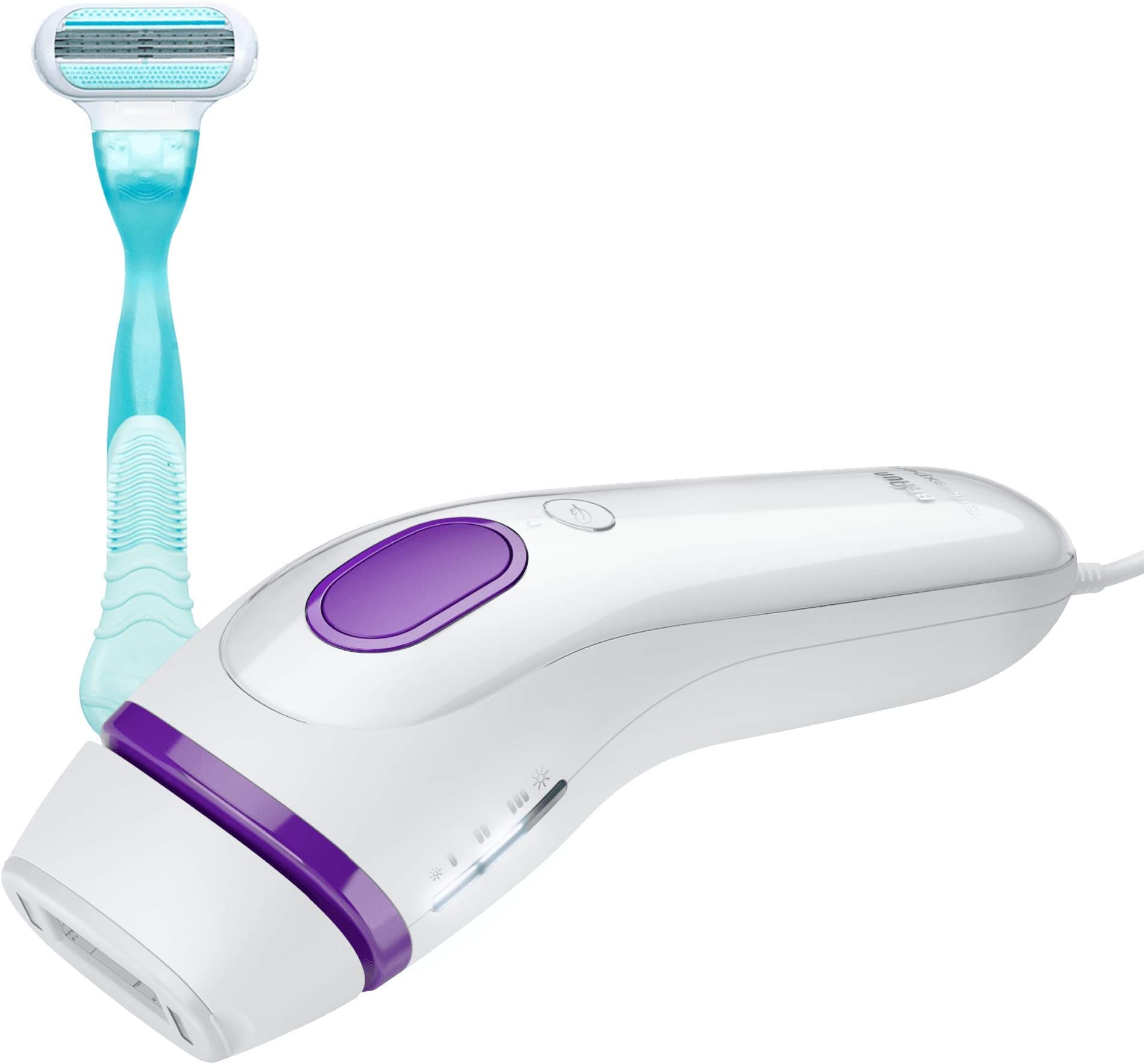Braun Silk-Expert 3 IPL BD 3001 Hair Removal with Gillette Venus Razor, White/Violet