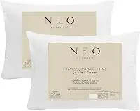 Kit com 2 Travesseiro Camesa by Gato Panda Neo Prime Ecoplum 233 Fios 50x70cm – Macio, Antialérgico, Antiácaro, Lavável, Percal 100% Algodão (2) (2, Macio, 50x70)