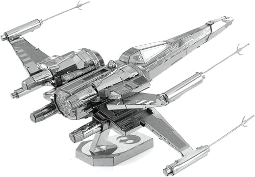Miniatura 3 de Metal Earth Star Wars Poe Dameron's X-Wing Fighter 3D Kit de modelo de metal con pinzas Fascinaciones