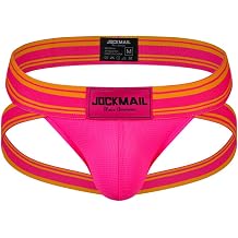 JOCKMAIL Mens Underwear Jockstrap Athletic Supporter Rainbow Men Jockstrap Comfortable Men Sport Underwear