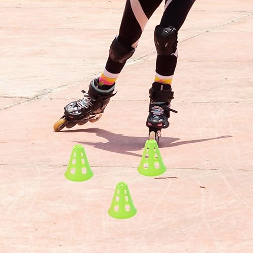 Miniatura 9 de BESPORTBLE 20pcs Mini Conos De Plástico Entrenamiento Agilidad Entrenamiento Conos De Fútbol Marcado De Campo Para Fútbol Baloncesto Patinaje Niños