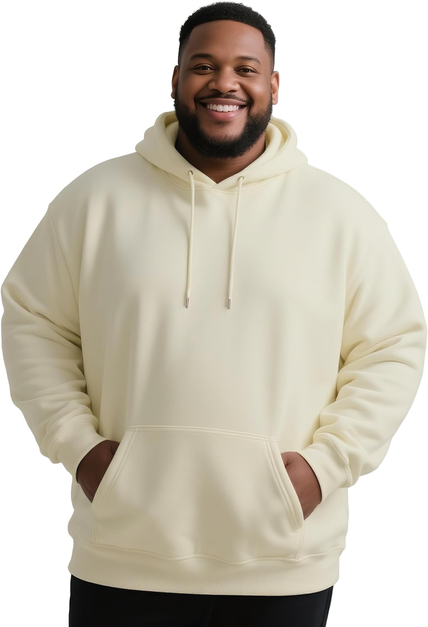 - Men's Big & Tall Sweatshirts Hoodies Pullover Cotton Casual Hoodie Drawstring Long Sleeve Hooded Jacket with Pocket