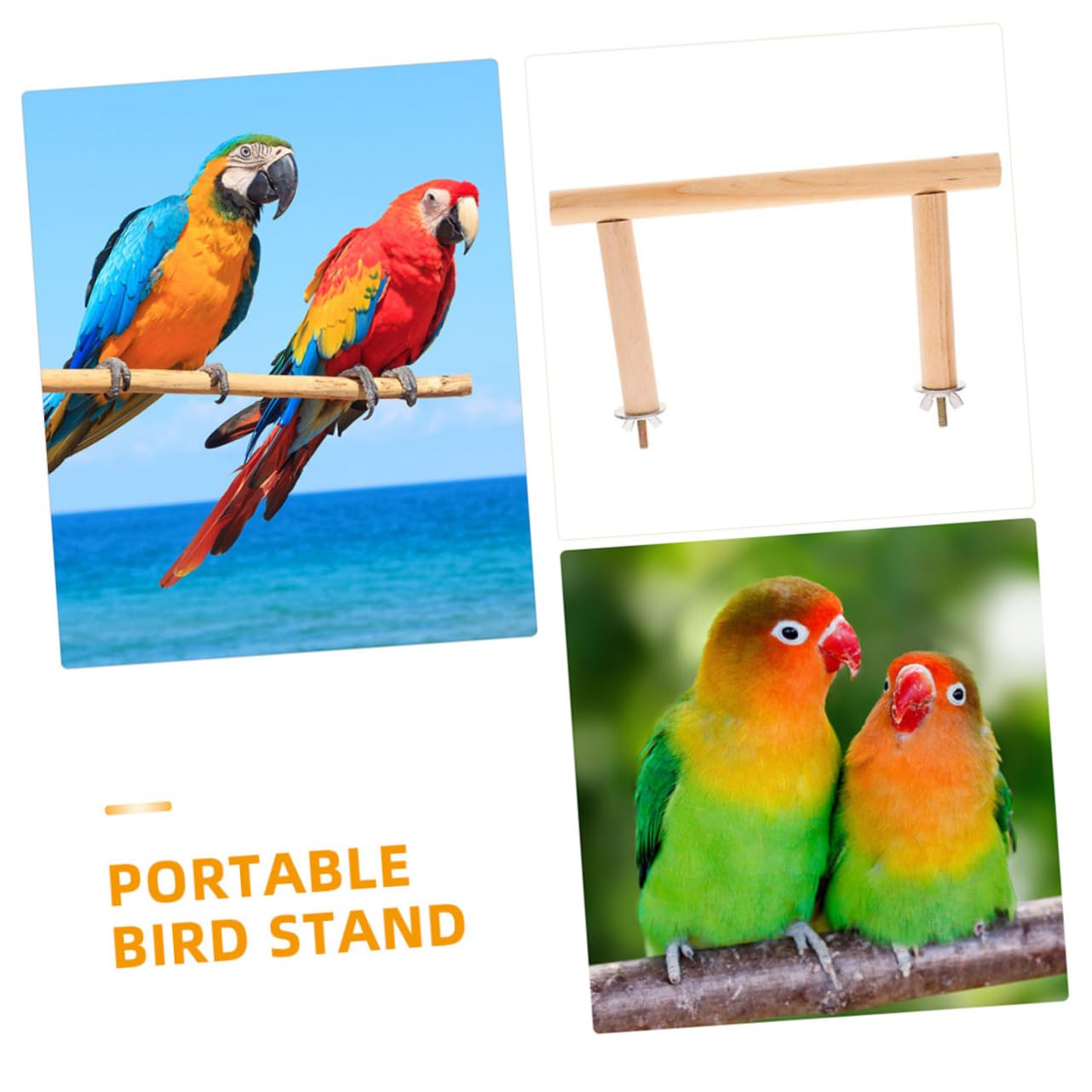 HANABASS 6pièces Perchoir Naturel pour Oiseaux Support De pour Oiseaux De Cage pour Cockatiels Et Petits