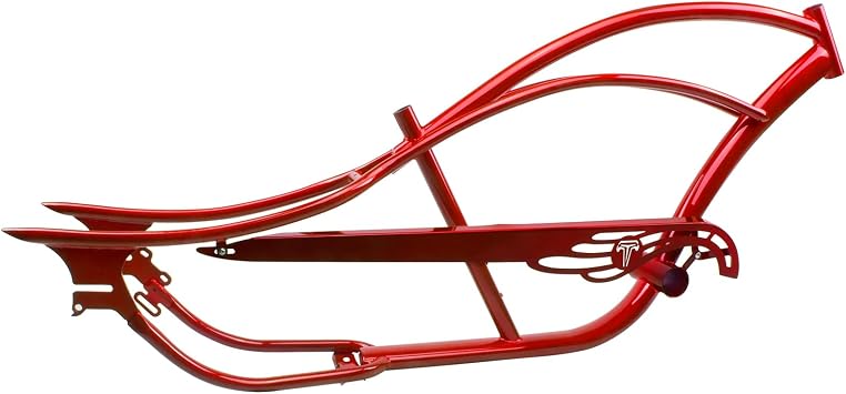 Tracer Bronco Pro 26-in Stretch Cruiser Bike Frame ، Hi-ten Steel Frmae مناسب لضربات الساحل ، فرامل القرص وأنظمة الكبح 7 سرعات