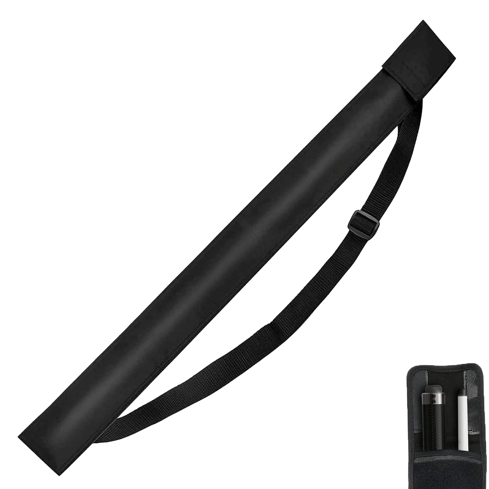 XINXINGDINGSHENG 1/2 Snooker Cue Case Bag Anti Dust Snooker Billiard Cue Cases Portable with Adjustable Strap Waterproof Oxford Cloth Portable and Backpackable Billiard Stick Bag