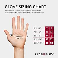 Vista 5 de Ansell MICROFLEX Onyx N64 Disposable Nitrile Exam Gloves for Automotive, Metal Fabrication - Large, Black (Box of 100)