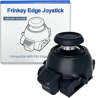 frinkey PS5 DualSense Edge 用 スティックモジュール Adjustable Tension & TMR電磁式センサー搭載 | 硬さ調整機能で好みの重さに設定 ドリフト根本対策 非接触方式で高耐久 工具不要 はんだ付け不要 プラグアンドプレイ交換 高精度エイム FPS TPS対応 プロ仕様 デュアルセンスエッジ交換パーツ