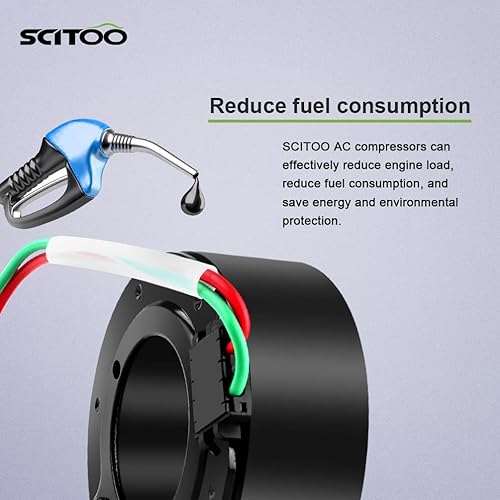 Miniatura 4 de SCITOO Kit de montaje de bobina de embrague del compresor del AC de CO 4918AC para H-onda Civic 1.8L 2006-2011