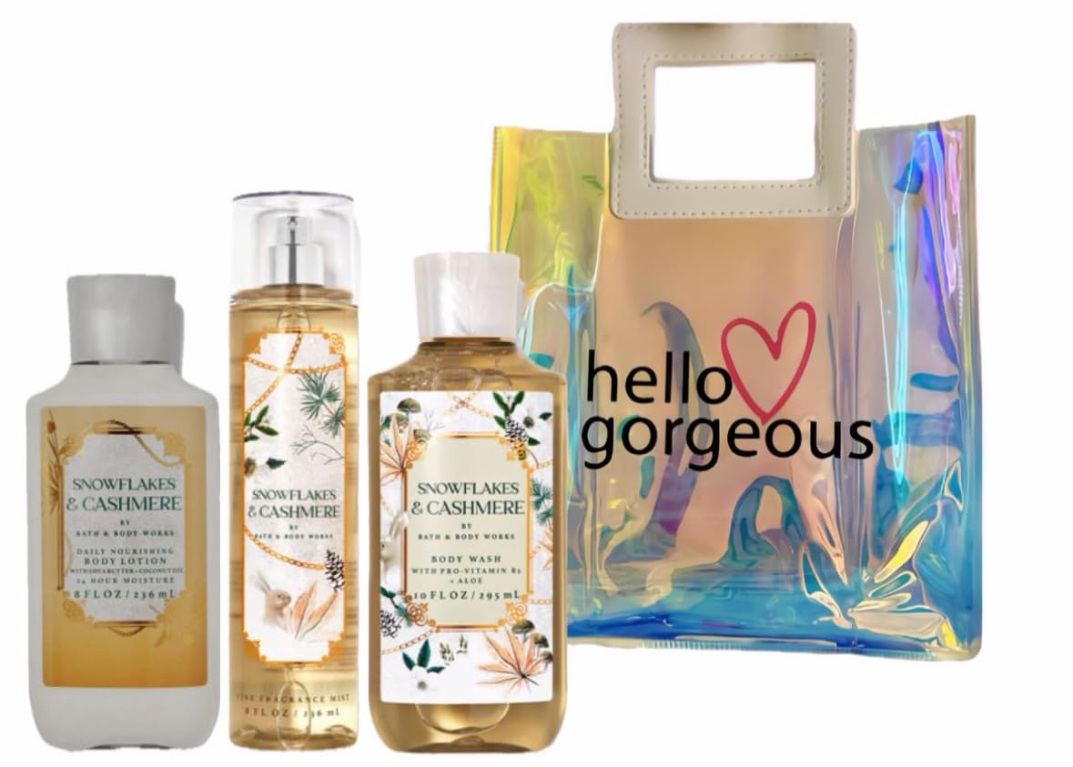 Amazon.com : Bath & Body Works - Snowflakes & Cashmere - 3 Piece