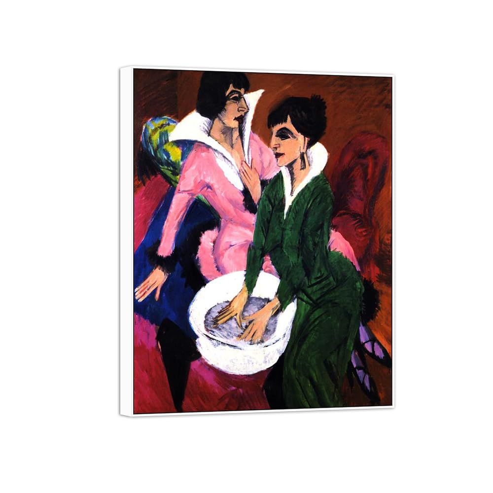 SDYSKKUG Famous Wall Art. Canvas Prints. Woman 4.50x40cm White Frame