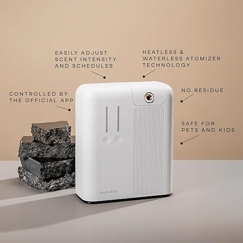 Miniatura 2 de AromaPlan 5 Star Collection Difusor de aroma de aire frío, para toda la casa (2 aromas incluidos) - Aroma inteligente sin agua, ajuste de aroma y