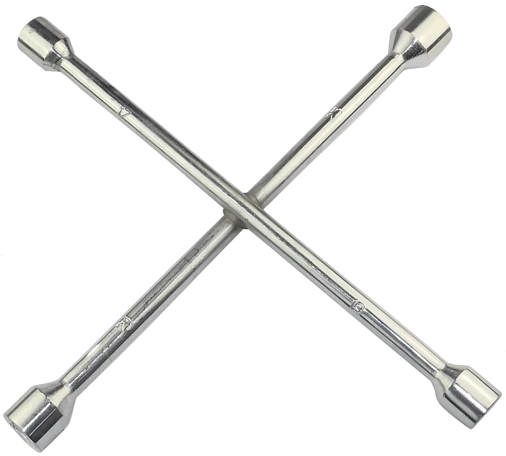 Llave de cruz para ruedas de 17x19x21x23mm en acero hexagonal longitud 355mm AERZETIX C46642