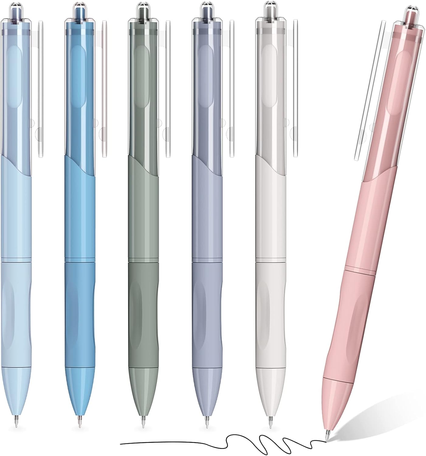 KERIFI Ballpoint Gel Pens for Notes Taking, Black