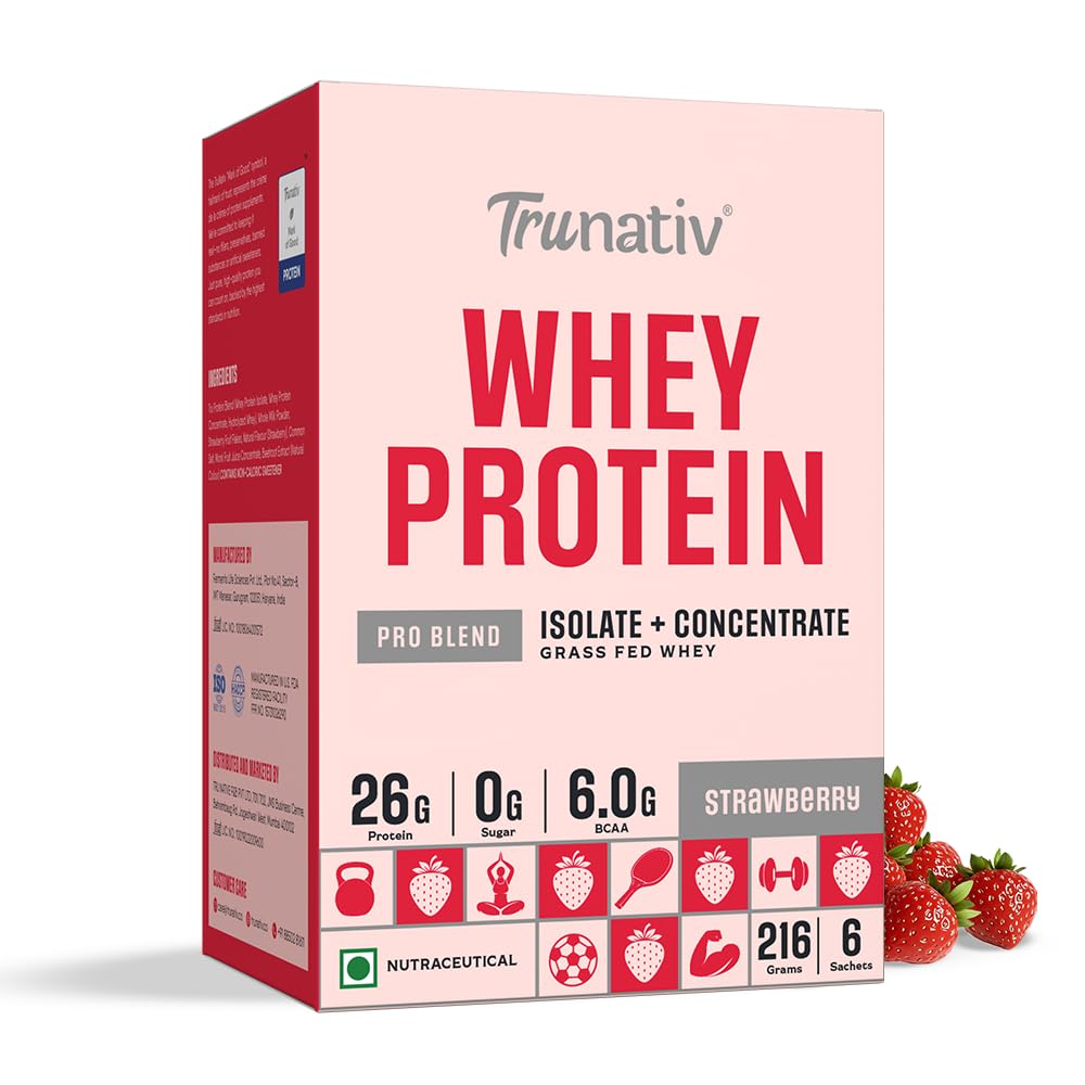 Trunativ Pro Blend Whey Protein Powder Isolate & Concentrate | 100% Light & Clean Protein Powder | 26g Protein | 6g BCAA | 12.52g EAA | No added sugar | Choco Crunch 2lbs (907g) — Amazon image 20