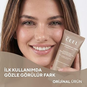 The Ceel Aydınlık Görünüm Destekleyici Bakım Kremi 1x50 ml - Arbutin, Glutatyon, Niasinamid ve Kolajen İçeren Nemlendirici Yüz ve Vücut Kremi