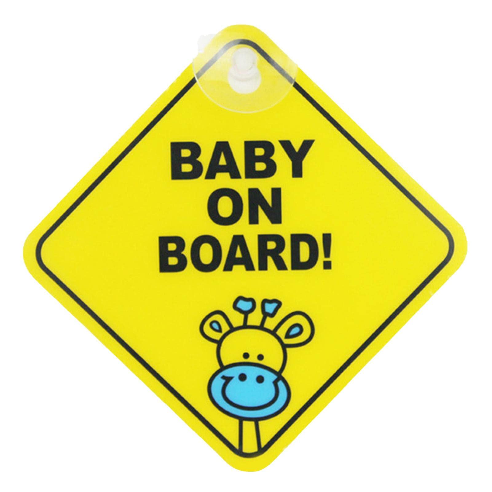 HALJIA - Adesivo In Vinile Per Auto Con Scritta "Baby On Board" (lingua Italiana Non Garantita