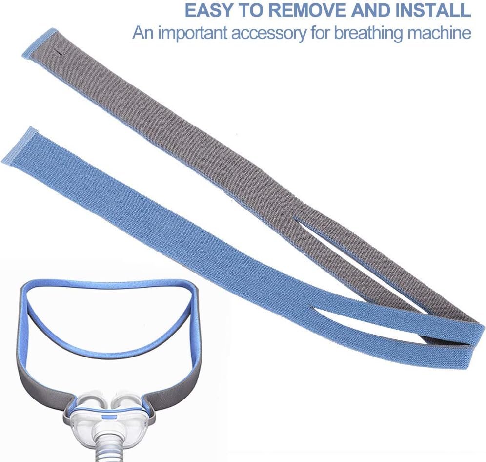 Replacment Headgear Strap for Resmed Air Fit P10, Nasal Guard Replacement Breathing Machine Ventilator Accessory, Adjustable Breathing Machine Head Belt