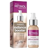 Retinol Livaura Instant Radiance Booster - Original Glow Primer - Wybuch Nawilżenia Przeciwstarzeniowego Dodaje Blasku I Wygładzania Skóry Korzyści Witaminy A - Peptydy Poprawiają Jędrność I Koloryt