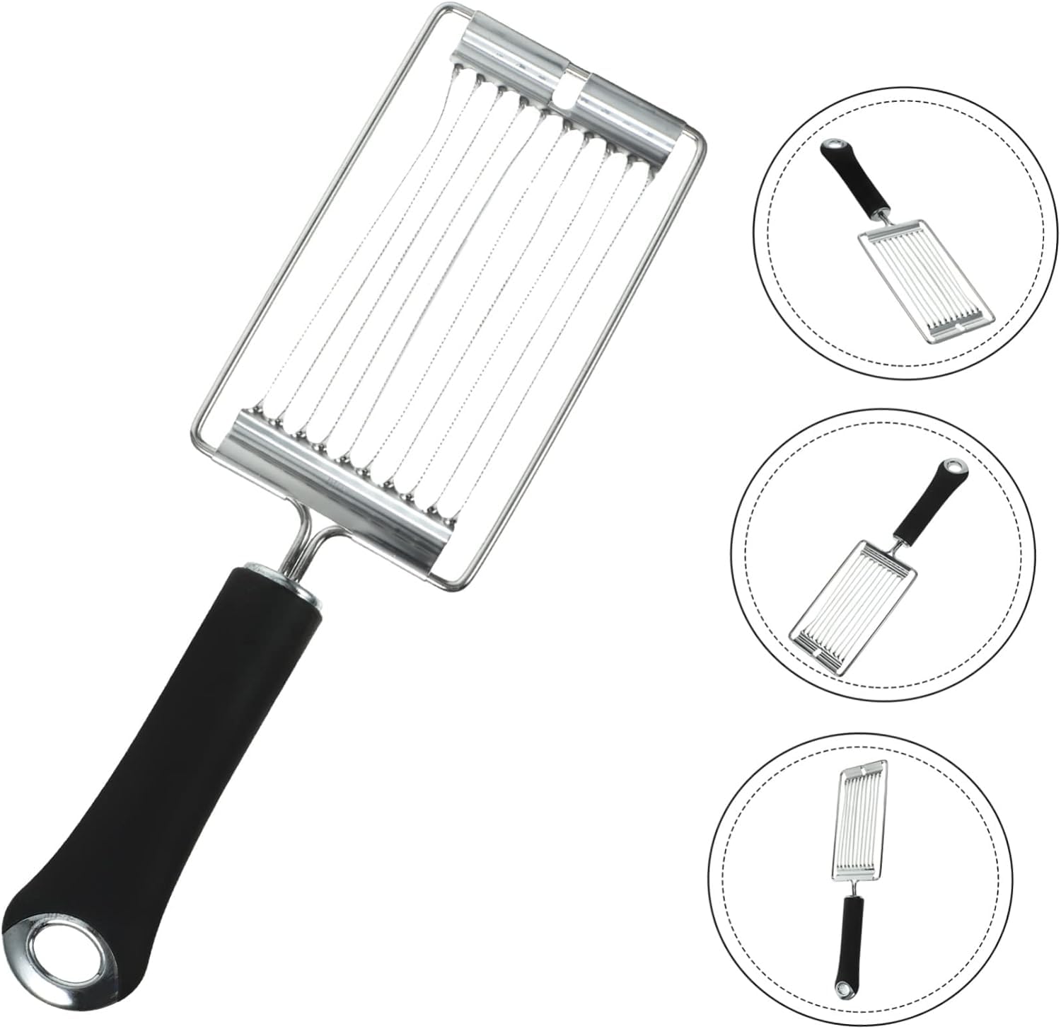 MORPICH Kitchen Tool Cheese Cutting Eggs Home Fruits Ham Daily Handheld Fruit Canned Supplies for Kitchen Multi Meat Multifunctional Knife with Stainless Steel Luncheon Cutter Separator Egg Hard 4