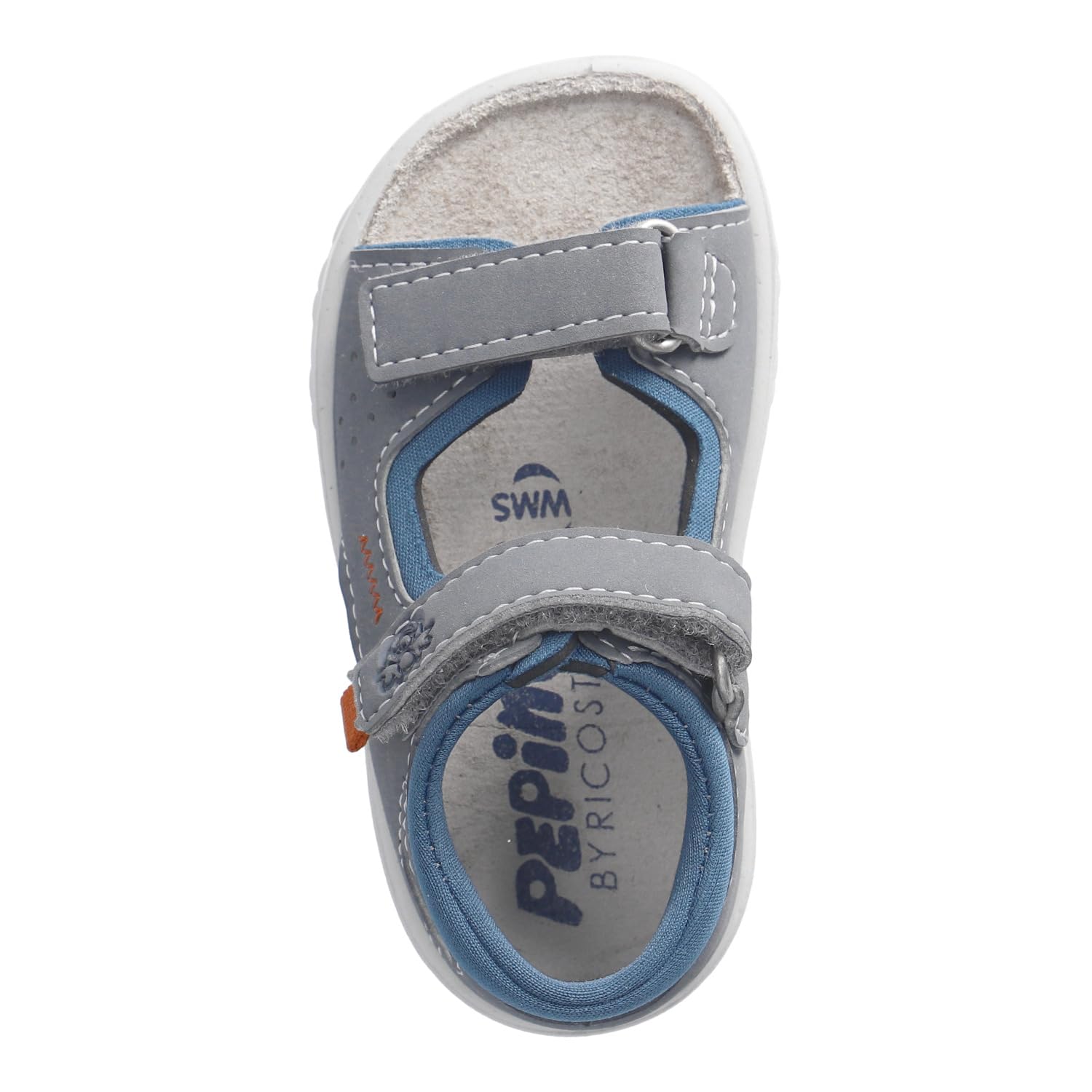 RICOSTA Jungen Riemchensandalen MANTU, Baby und Kleinkinder Lauflernschuhe, Weite: WEIT, waschbar, Strandschuhe, bequem, Graphit/Petrol (460), 22 EU