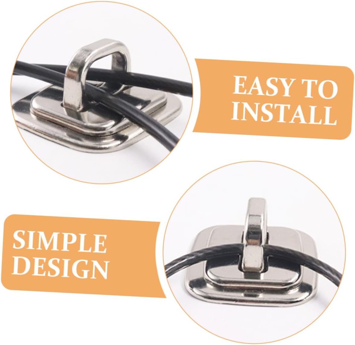 1Set Desk Mount Anchor Plate for Laptop Security Locks Durable Base for Keyed Cable Lock Easy Installation Reliable Protection for Data and Equipment for Busy Professionals