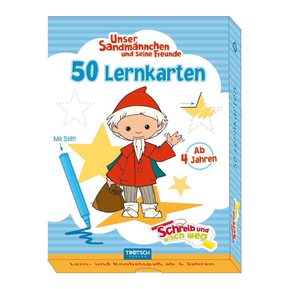 Trötsch Verlag Gmbh & Co. Kg Trötsch Unser Sandmännchen Lernkarten Sww: 12 X 16 Cm: Übungsheft Lernheft Vorschule Grundschule