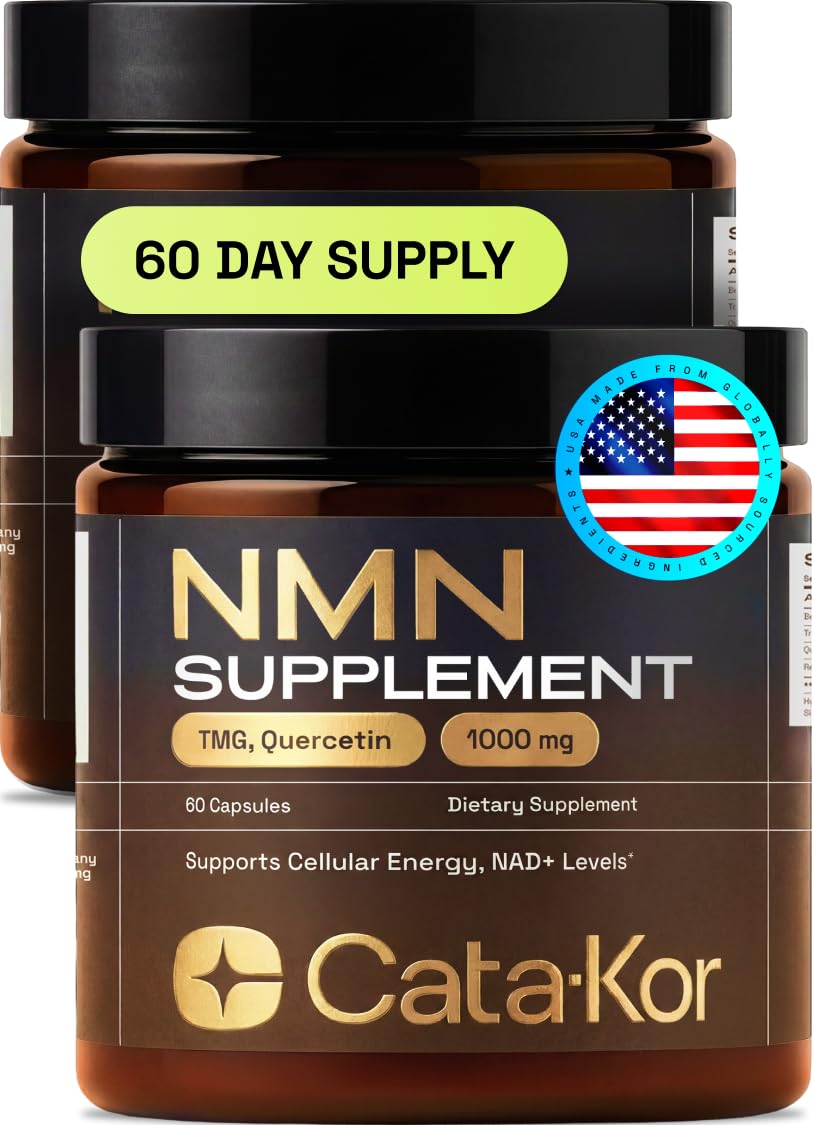 Cata-Kor NMN Supplement – 4-in-1 NAD Supplement with Quercetin | TMG | Resveratrol – Supports Cellular Energy & NAD+ Levels – Third-Party Tested - 3 Pack — Amazon image 10