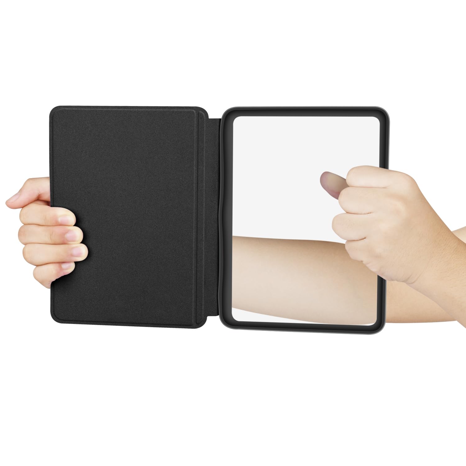 Funda protectora desmontable para Kindle Paperwhite de 6.8 pulgadas (11ª generación-versión 2021), carcasa trasera transparente ultra transparente, función de encendido y apagado automático, color — view 4