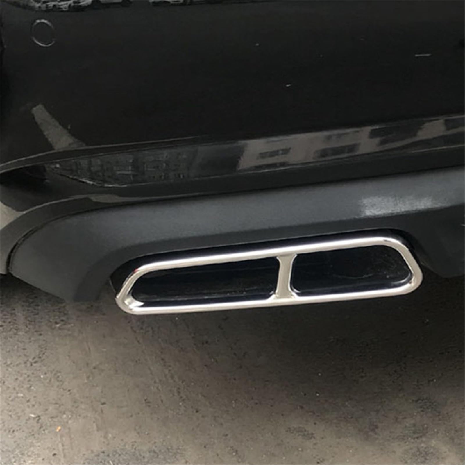 Decorazione for terminale di scarico posteriore doppio, compatibile solo con Audi A6 A7 C7 2016 2017 2018, accessori decorativi for auto.