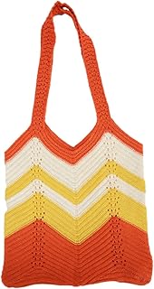 Shearling Handbag Beach Bag Tote Woven Tote Bag for Women Mini Pom Pom Pets Knitted Shoulder Tote Bag Aesthetic Shoulder Bag Women Knitted Handbag Crochet Hand Bag Crocheted Bag