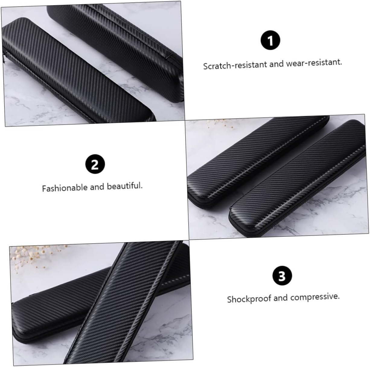 LALAFINA 2 pcs Hairdressing Carry Irons Classic Black Travel Hair Comb Curling Daily Styler Tool Use Cover Brush Pouch Tools Bag Flat Key Container Iron Hot Case Curler Holder Organizer