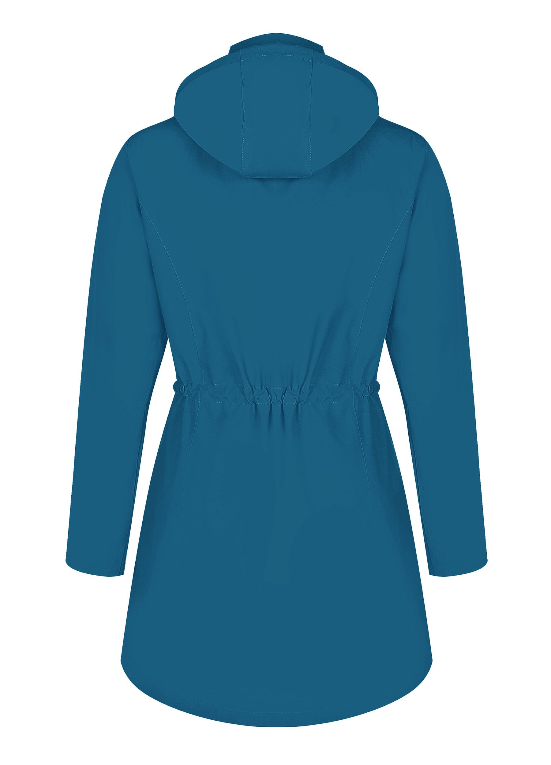 ATLASLAVA Regenjacke Damen Wasserdicht Kapuze Regenmantel Outdoor S-3XL
