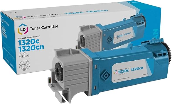 LD Products Compatible Toner Cartridge Replacement for Dell 310-9060 KU053 High Yield Cyan Compatible with the Following Printer Model Dell Color Laser 1320c