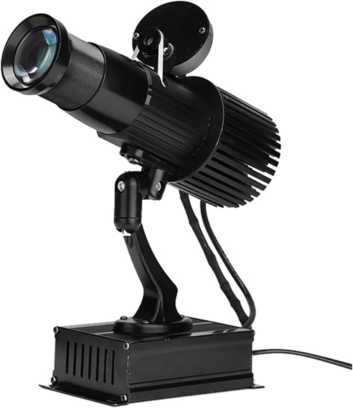 LED Logo GOBO Rotating Projector Outdoor IP65 Waterproof with Remote Including Free Custom Glass GOBO to Project Image