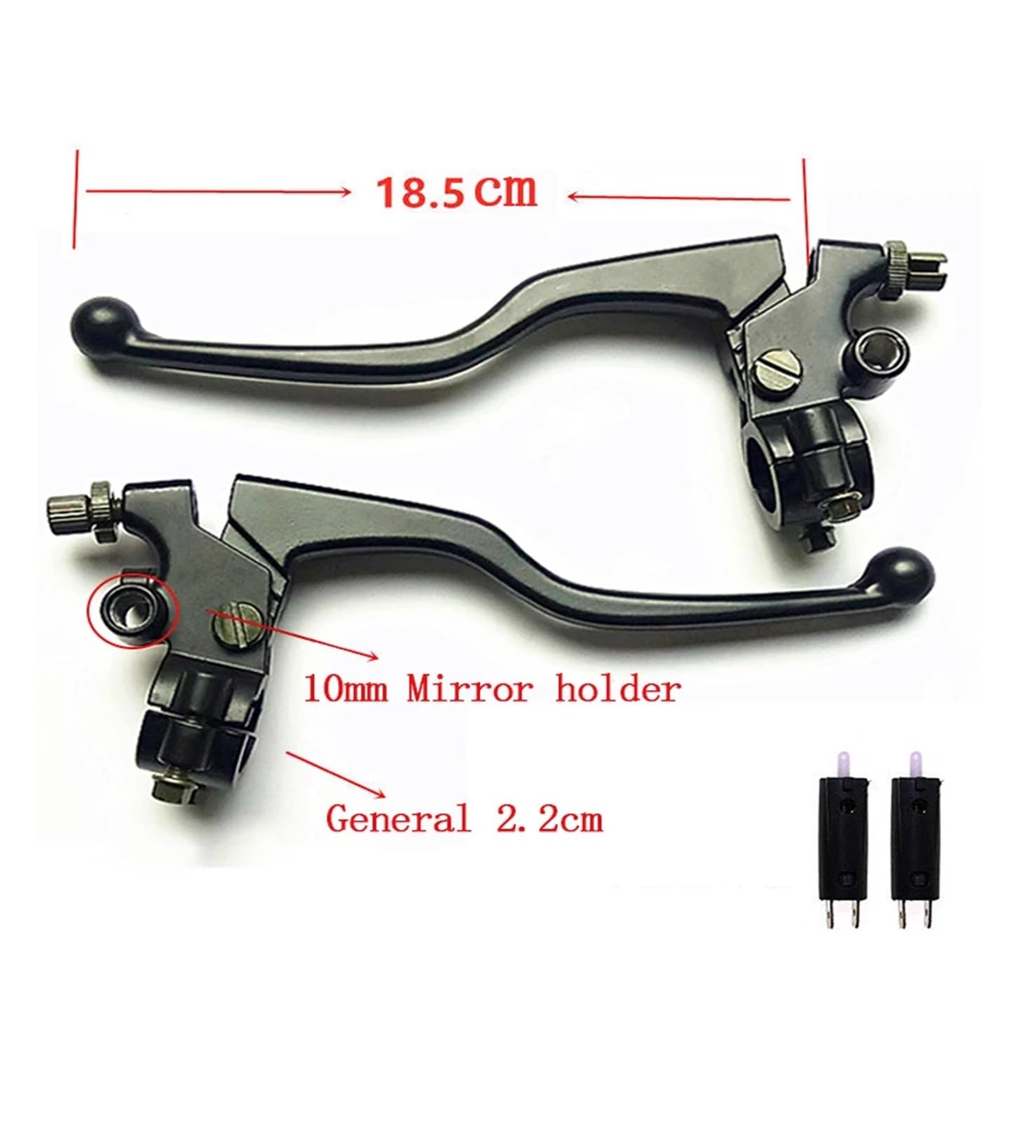 Palanca Freno Y Embrague Motocicleta, Accesorios Manillar Pit Dirt Bike, Piezas Equipos Motocicleta, Aleación De Aluminio De 22mm Y 7/8 Pulgadas Palancas Frenos