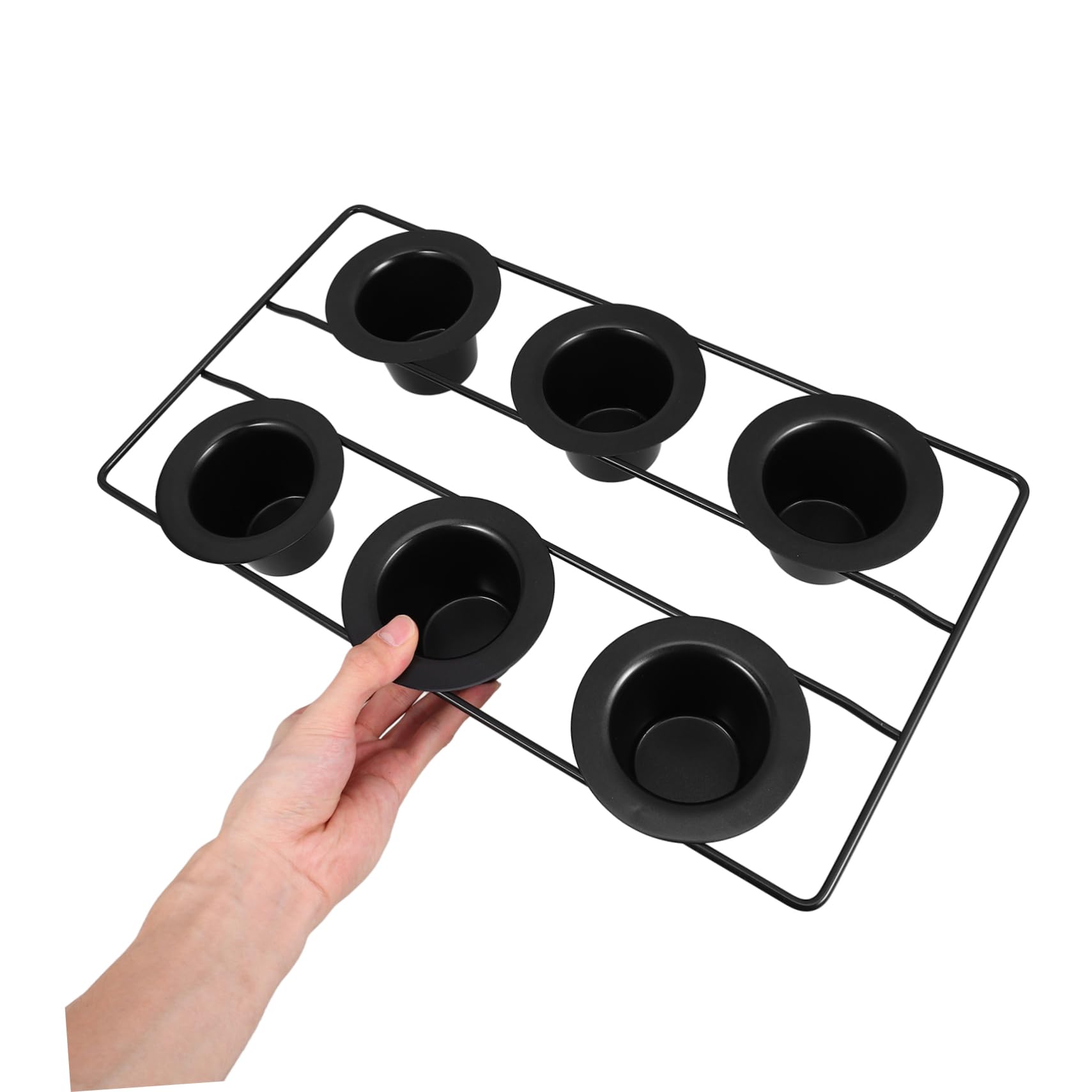 Amosfun Antihaft Muffinform 6 Tassen aus Kohlenstoffstahl für Muffins