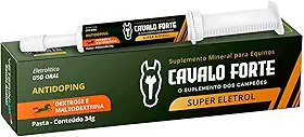 Suplemento Cavalo Forte Super Eletrol Pasta 34g | Reposição de Eletrólitos para Cavalos | Hidratação e Energia Rápida | Seringa de Uso Imediato | VeterinUp