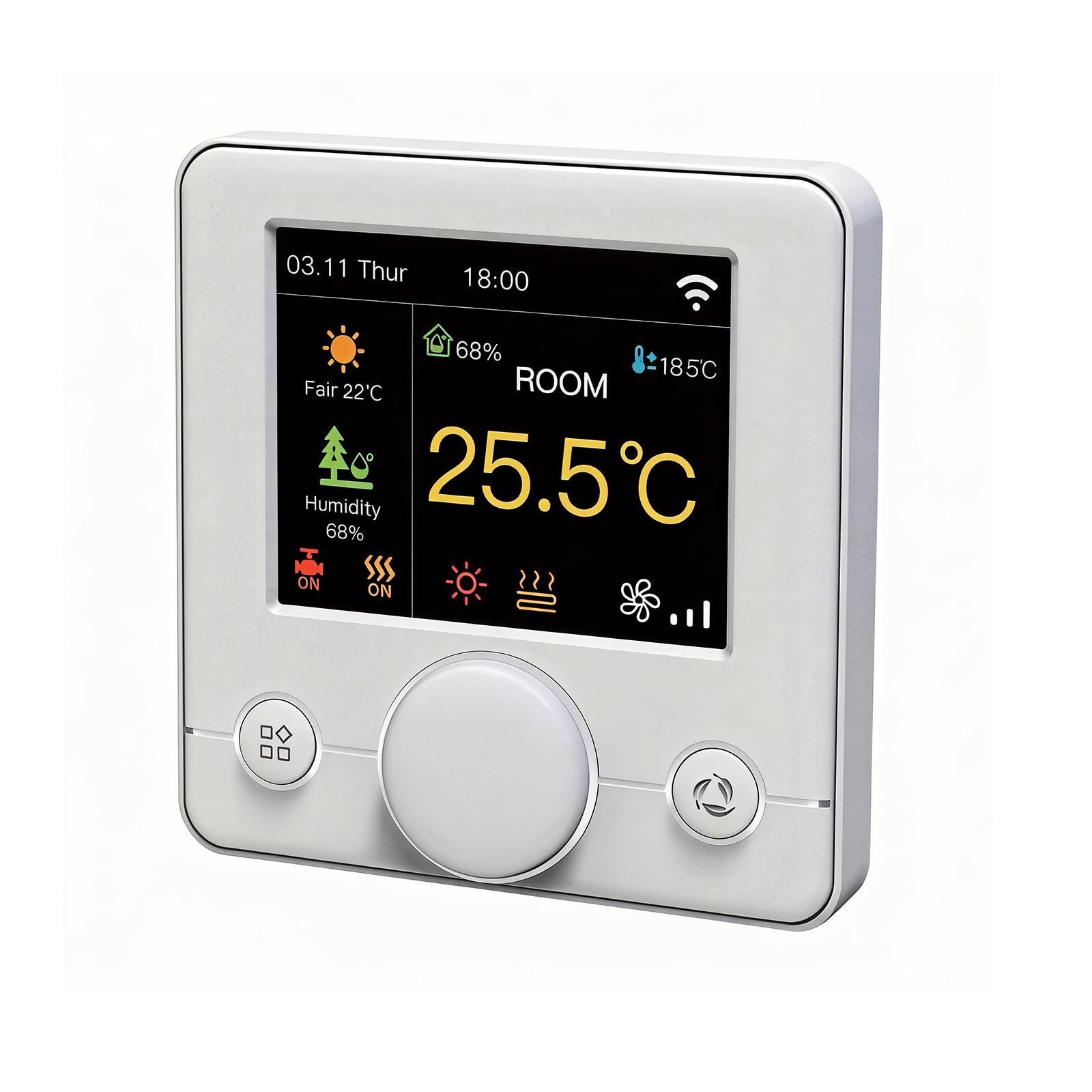 Smart Wifi termostato aria condizionata con 2 tubi, Smart Life APP telecomando, funziona con Alexa Google Home
