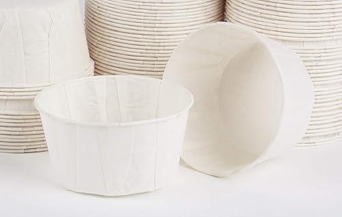 Vista 23 de Golden Apple, Tazas de porción de 2oz-100ct. Caña de azúcar/bagazo compostable. Biodegradable. Muestra de policías de alimentos.