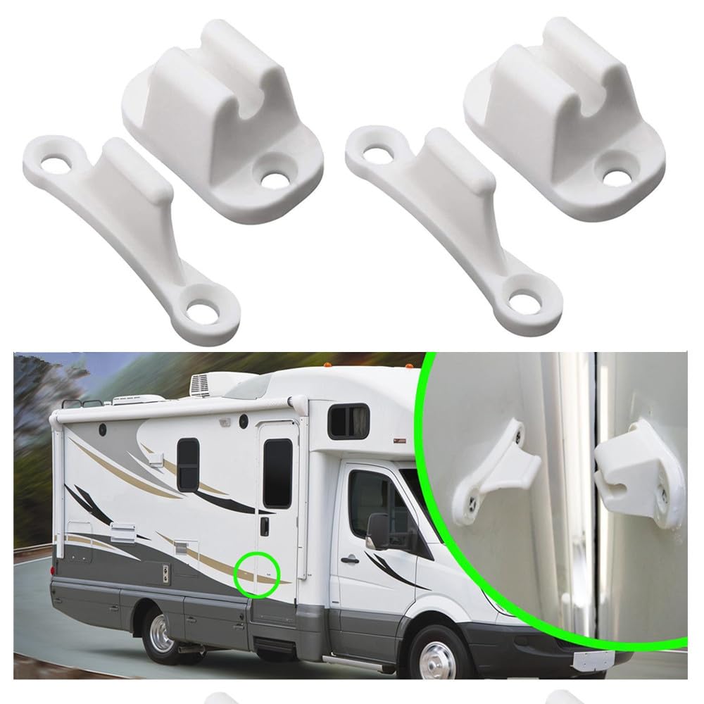 Fermaporta Per Camper JSKWIKE - In ABS Bianco, Antiusura, Per Roulotte, Barche E Armadi - Foto 14