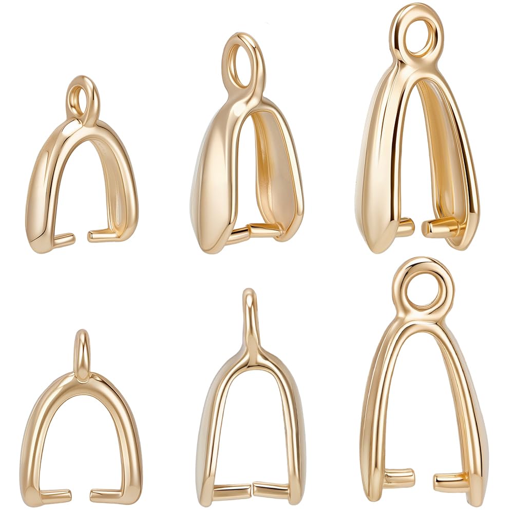 Bélières pour la fabrication de pendentifs et bijoux en lot de 30 pièces