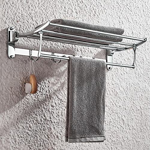 Porta toalha banheiro linear estilo hotel dupla fixação