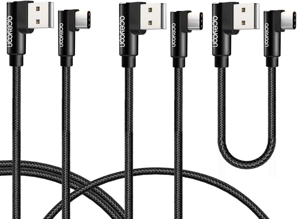 aceyoon USB C 3 Pack 1ft 3ft 6ft