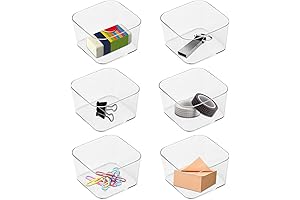 6 PCS Clear Drawer Organizers