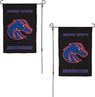 Desert Cactus Boise State University BSU Garden Flag – 19 x 12 inch Boise State Broncos Banner, For Outdoor Display and Events (Design B)