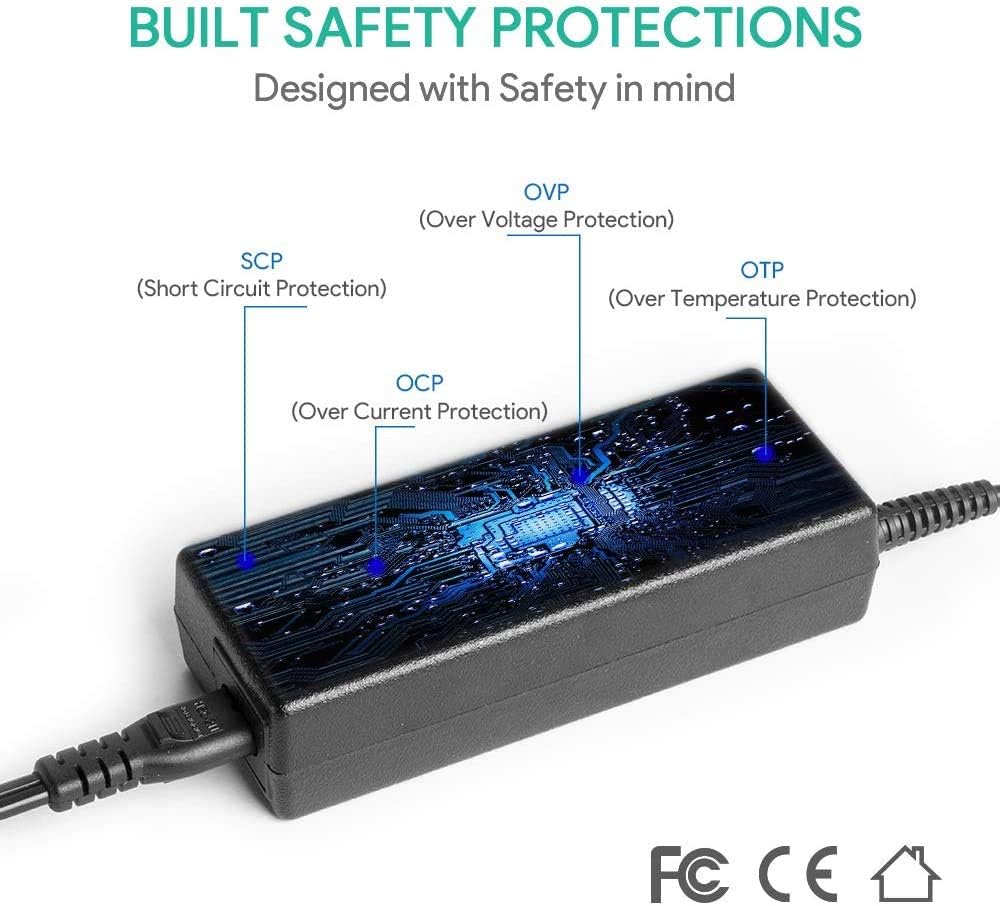 HKY 24V AC Charger for Zebra Barcode Printer ZD410 ZD420 ZD500 ZD510 ZD620 FSP100RDB ZP450 ZP500 GX430 GX430d GX430T GX420 GX420d GX420t GK420D GK420T GK430D GK430T GT800 GT820 HC100 Power Supply Cord