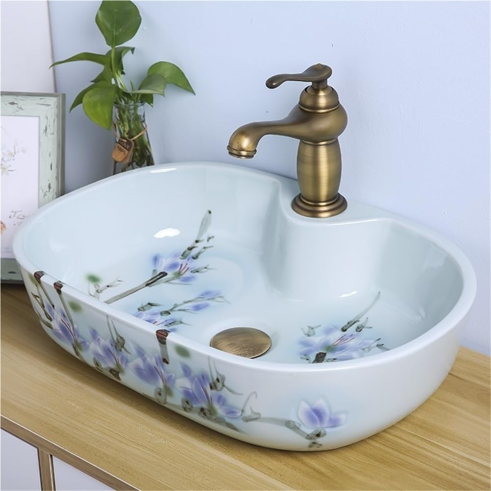 Nowoczesny zlew łazienkowy – miska pod umywalkę nad blatem stylowy design na blat ceramiczny łatwy montaż idealny do remontu i przebudowy domu